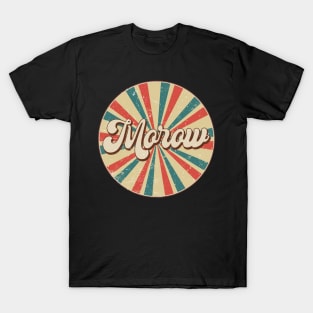 Circle Design Morow Proud Name Birthday Anime T-Shirt